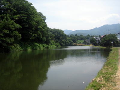 鶴ヶ城の堀｜会津若松城